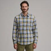 Men's Long-Sleeve Eddie's Cabin Shirt - Jaspe Flannel - Light Chambray 1