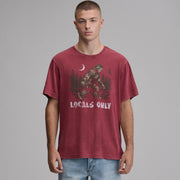 Men's EB Squatch Locals Only T-Shirt - Cordovan