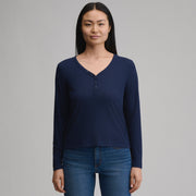 Women's Long-Sleeve Multi Button Henley - Brook