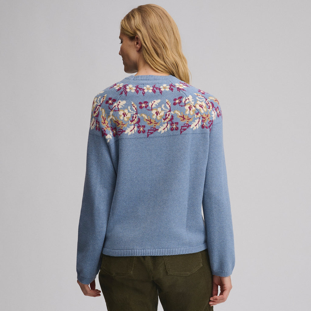 Women's Placed Intarsia Sweater