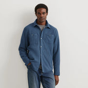 Men's Faux Shearling-Lined Thermal Shirt - Dusk