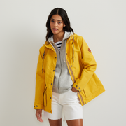 Women's Charly Waterproof Hooded Rain Jacket - Dk Marigold