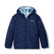 Girls Deer Harbor Reversible Hooded Jacket - NAVY BLUE