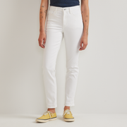 Women's Venture Stretch High-Rise Straight Leg Jeans - White