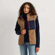 Women's Chilali Faux Shearling Fleece Vest - Camel