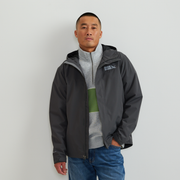 Men's Rain Trek Waterproof Packable Rain Jacket - Dk Smoke