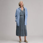 Women's Flutter Sleeve Smocked Waist Midi Dress