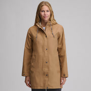 Women's Charly Waterproof Hooded Rain Parka - Camel