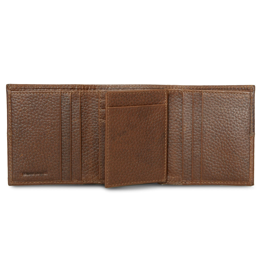 Extra Capacity Rugged Leather Trifold With Flip Id