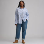 Women's Long-Sleeve Softened Sleep Shirt