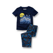 Toddler Boys Loose Fit Sleep Set - NAVY BLUE