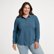 Women's Departure 3.0 LS Shirt - Tile Blue