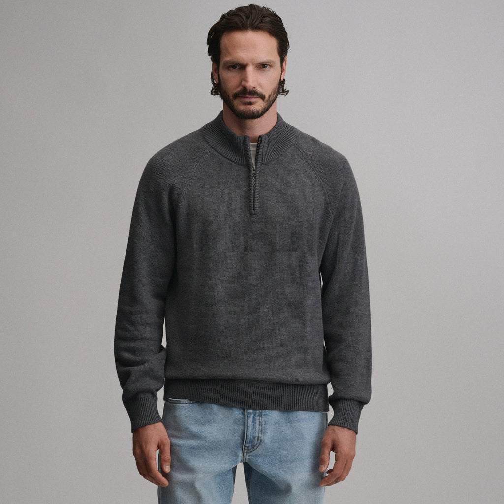 Men's Classic Quarter-Zip Sweater