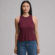 Women's Softline Ribbed Tank - Dark Violet