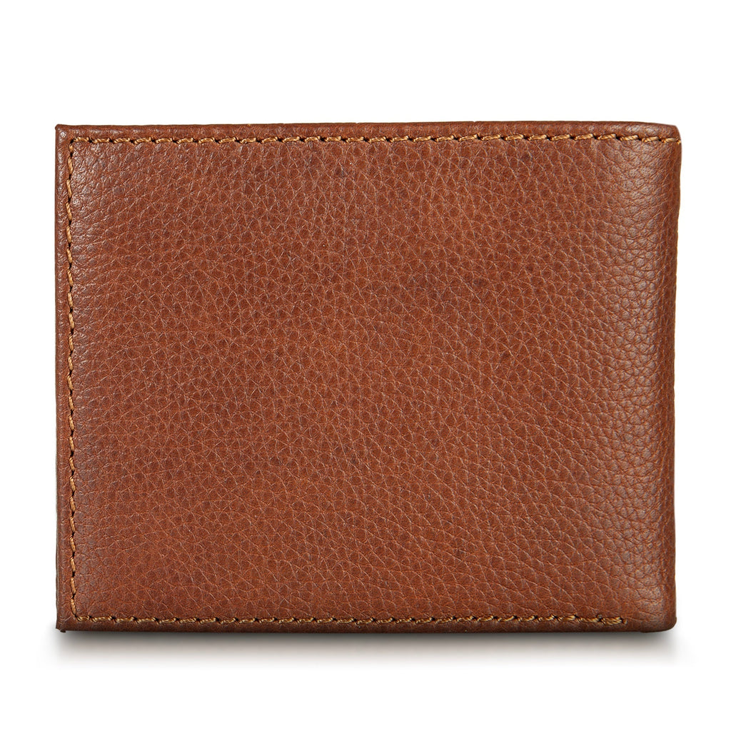 EB Signature Logo Leather Flip Id Bifold Wallet