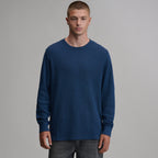 Men's Plaited Waffle Thermal Crew