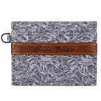 Pioneer Leather And Printed Cotton Canvas Card Case