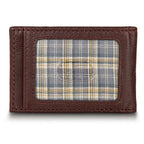 EB Signature Logo Leather Bifold With Money Clip Wallet