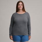 Women's Fav Long Sleeve Crew Neck Tee