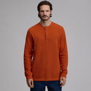Men's Eddie's Favorite Ultrasoft Thermal Henley - Picante