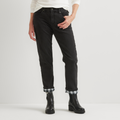 Women's Boyfriend Flannel-Lined Jeans