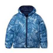Kids Reversible Cirruslite Down Hooded Jacket - BREEZE