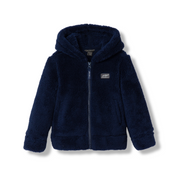 Infant Quest Fleece Plush Hooded Jacket - NAVY BLUE