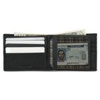 Extra Capacity Rugged Leather Bifold With Flip Id
