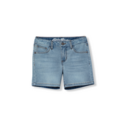 Girls Flex Knit Denim Shorts - LIGHT WASH