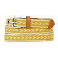 Women's Cascade Woven Belt With Metal Buckle