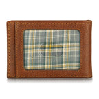 EB Signature Logo Leather Bifold With Money Clip Wallet