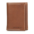 EB Signature Top Stitch Leather Trifold Wallet