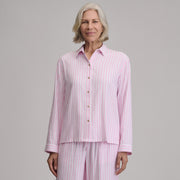 Women's Long-Sleeve Softened Sleep Shirt - Light Pink