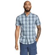 Men's Voyager Flex Short-Sleeve Shirt - Slate Blue