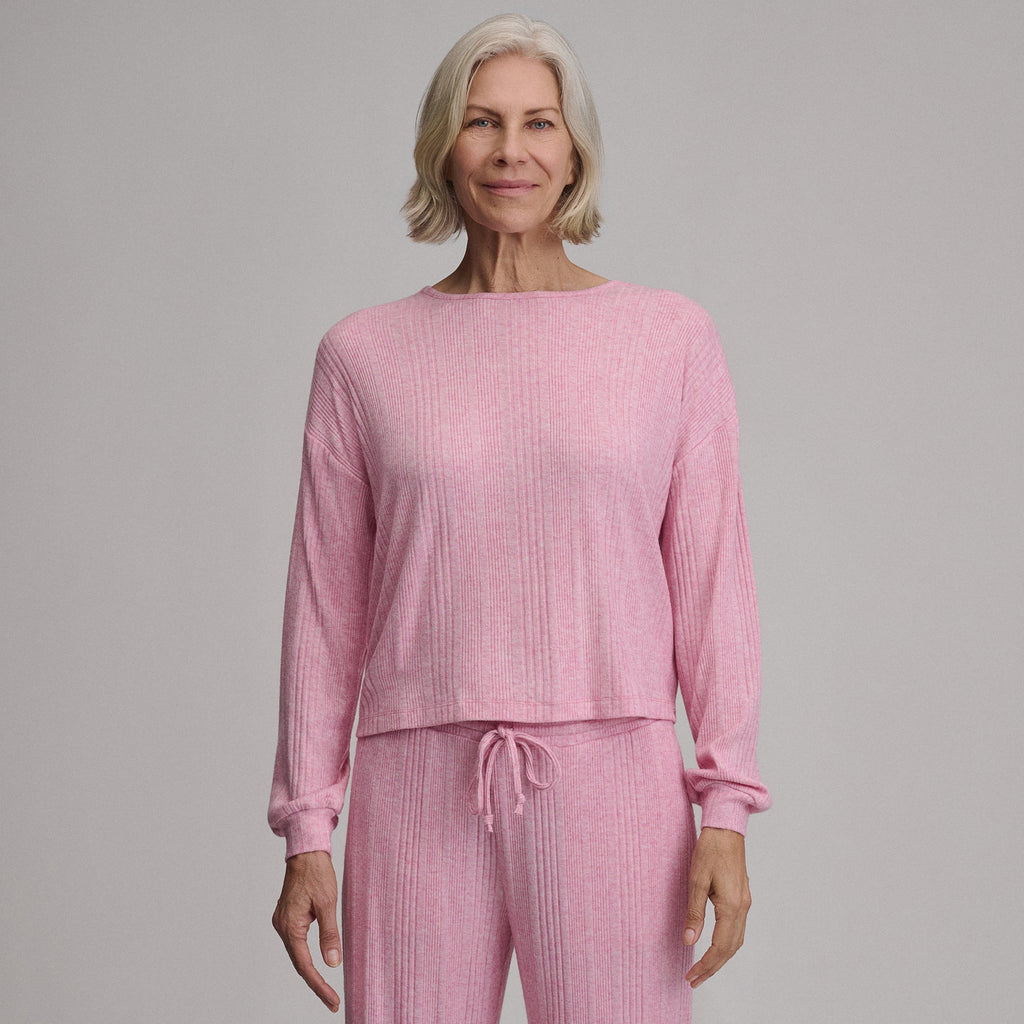 Women's Long-Sleeve Cozy Rib Crew