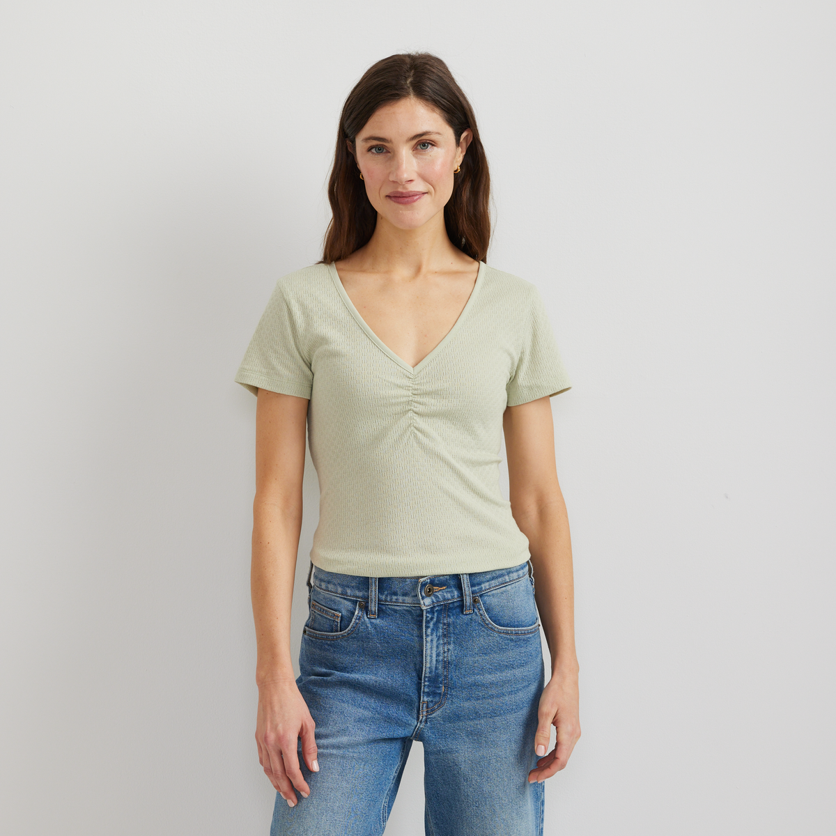Women's Pointelle Dobby Shirt