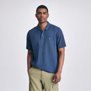 Men's Signature Piqué Short-Sleeve Polo - Htr Navy