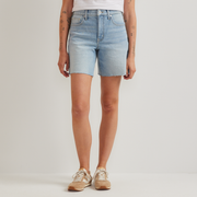 Women's Authentic High-Rise Denim Shorts - Classic Fit - LT CHAMBRAY